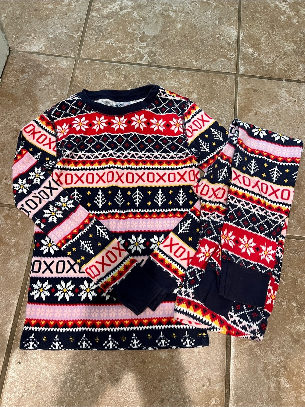 Girls L (10) Holiday Pajama Set